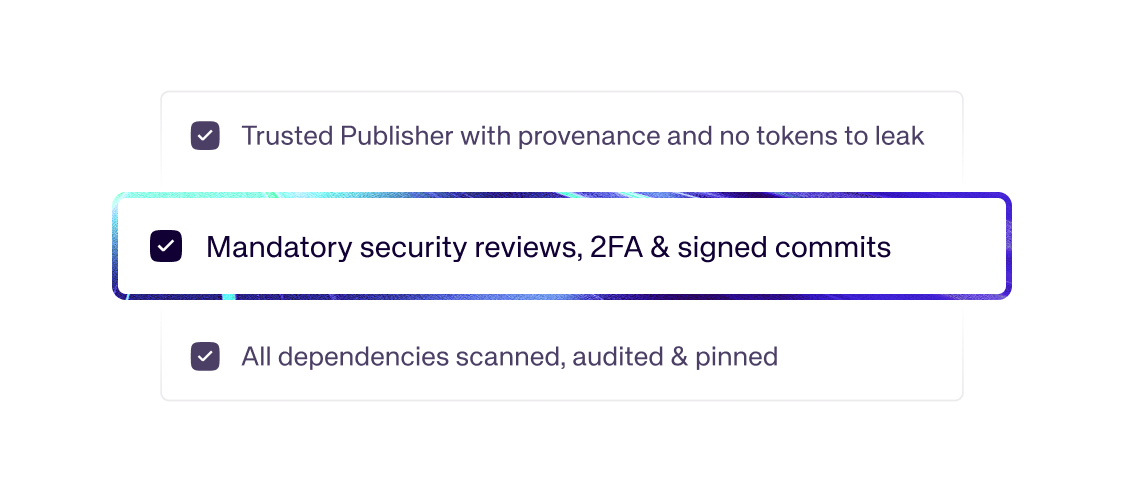 enque.ai vets all dependencies with rigorous security practices